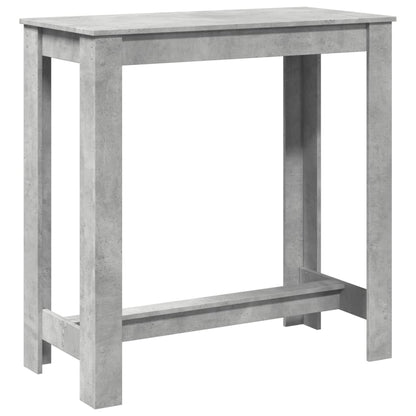 Concrete Grey Bar Table, 102x50x103.5 cm, Engineered Wood