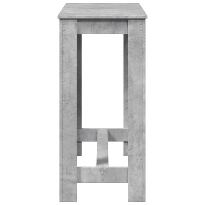 Concrete Grey Bar Table, 102x50x103.5 cm, Engineered Wood