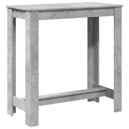 Concrete Grey Bar Table, 102x50x103.5 cm, Engineered Wood