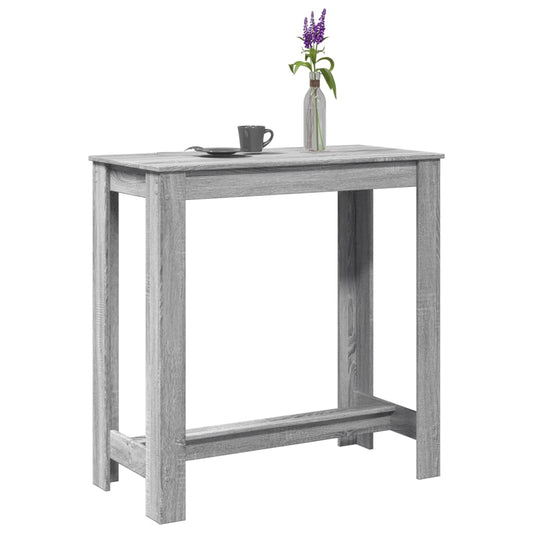 Stylish Grey Sonoma Bar Table, 102x50x103.5 cm, Engineered Wood