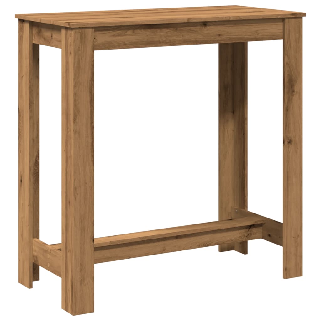 Artisan Oak Bar Table 102x50x103.5 cm - Engineered Wood Design