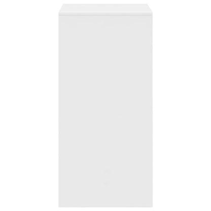 White Engineered Wood Bar Table, 51x50x103.5 cm