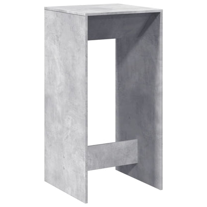 Concrete Grey Engineered Wood Bar Table - 51x50x103.5 cm