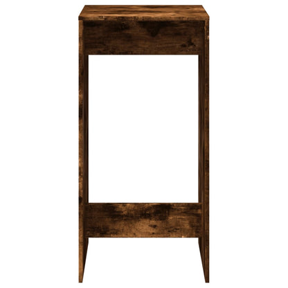 Smoked Oak Bar Table - 51x50x103.5 cm, Engineered Wood