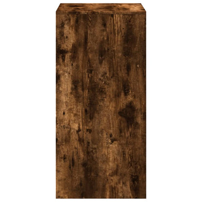 Smoked Oak Bar Table - 51x50x103.5 cm, Engineered Wood