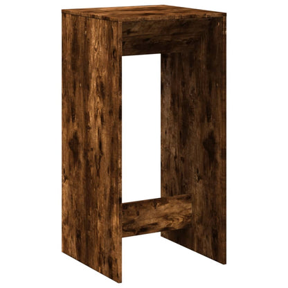 Smoked Oak Bar Table - 51x50x103.5 cm, Engineered Wood