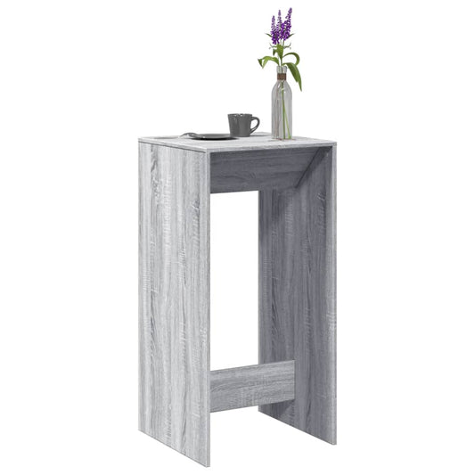Grey Sonoma Bar Table, Engineered Wood, 51x50x103.5 cm