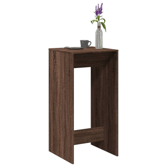 Brown Oak Bar Table - 51x50x103.5 cm - Engineered Wood