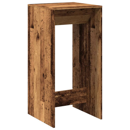 Vintage-Style Bar Table, Old Wood, Engineered, 51x50x103.5 cm