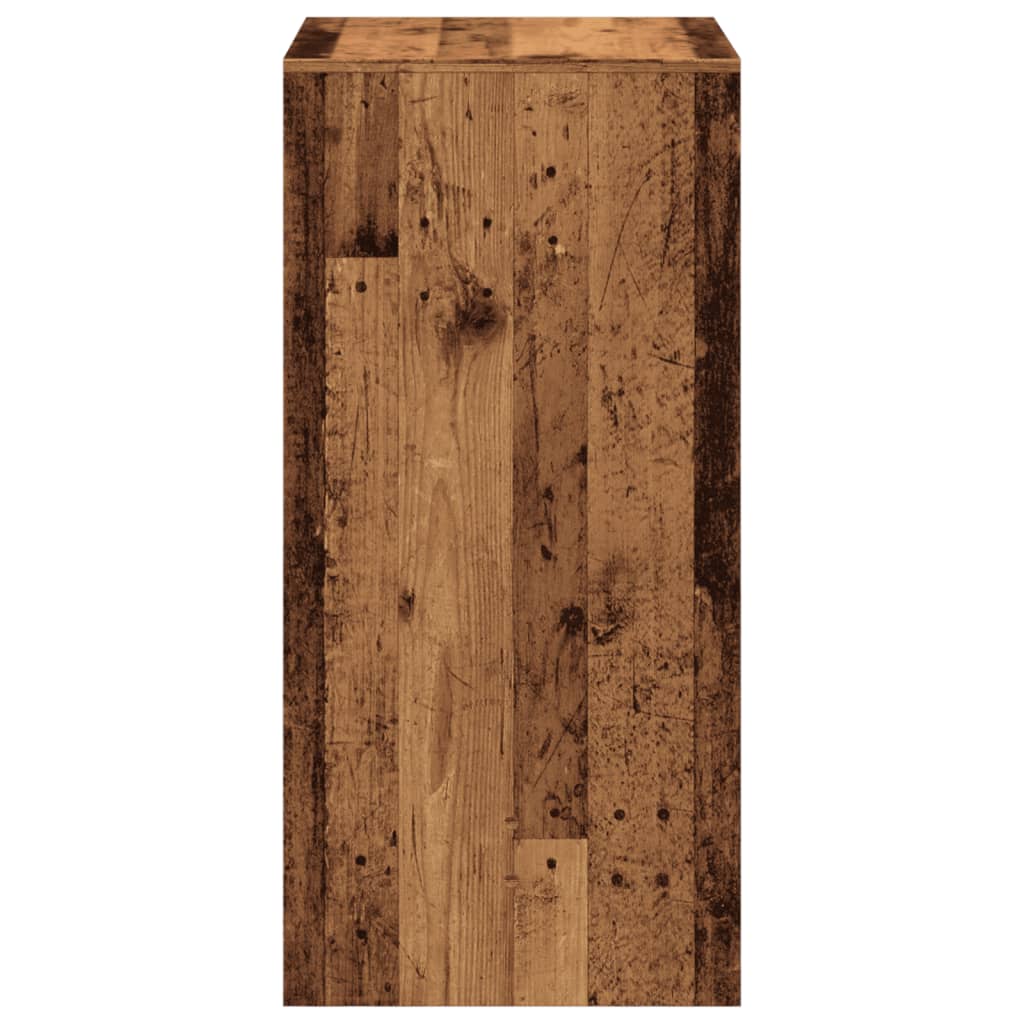 Vintage-Style Bar Table, Old Wood, Engineered, 51x50x103.5 cm