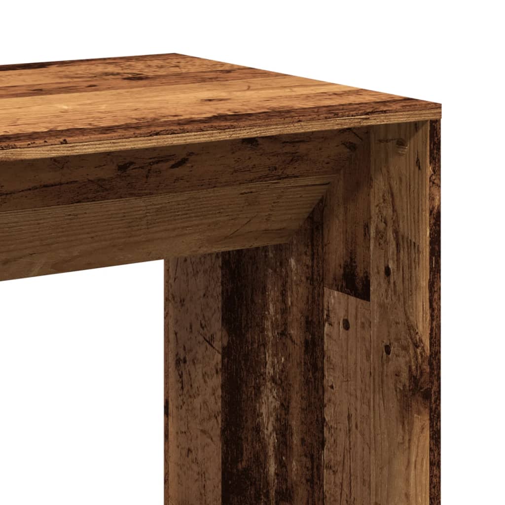 Vintage-Style Bar Table, Old Wood, Engineered, 51x50x103.5 cm