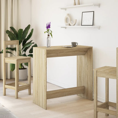 Sonoma Oak Bar Table 102x50x103.5 cm - Durable Engineered Wood