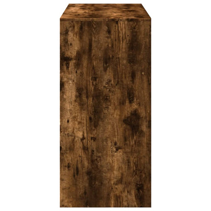 Smoked Oak Bar Table 102x50x103.5 cm - Engineered Wood Elegance