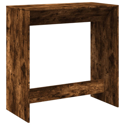 Smoked Oak Bar Table 102x50x103.5 cm - Engineered Wood Elegance