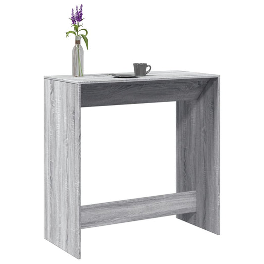 Grey Sonoma Bar Table 102x50x103.5 cm - Engineered Wood