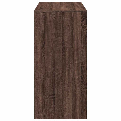 Brown Oak Bar Table 102x50x103.5 cm | Engineered Wood Design