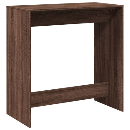 Brown Oak Bar Table 102x50x103.5 cm | Engineered Wood Design