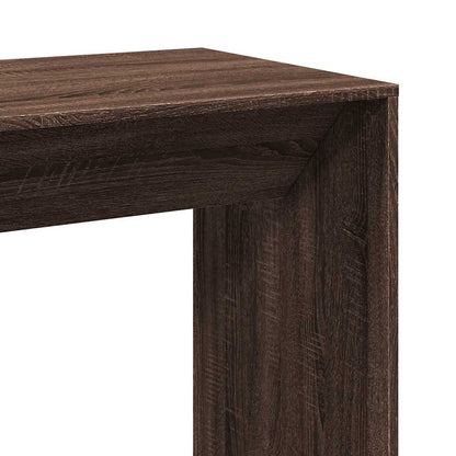 Brown Oak Bar Table 102x50x103.5 cm | Engineered Wood Design