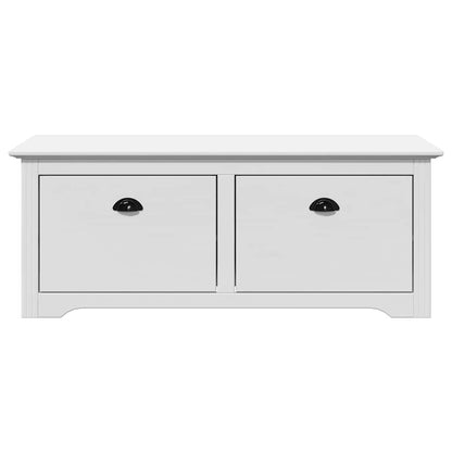 White Hallway Bench BODO 114x40x45 cm - Stylish & Functional Seating