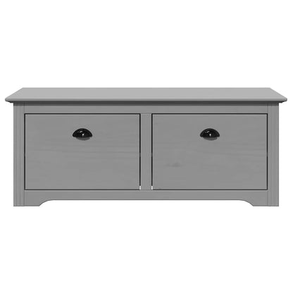 Stylish Grey Hallway Bench BODO, 114x40x45 cm - Durable Wood Design