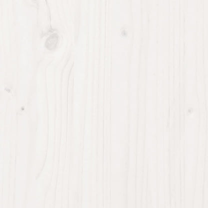 Solid Pine Extra Long White Bed Frame 90x210 cm – No Mattress