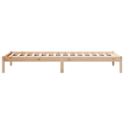 Solid Pine Extra Long Bed Frame 100x210 cm - No Mattress Included