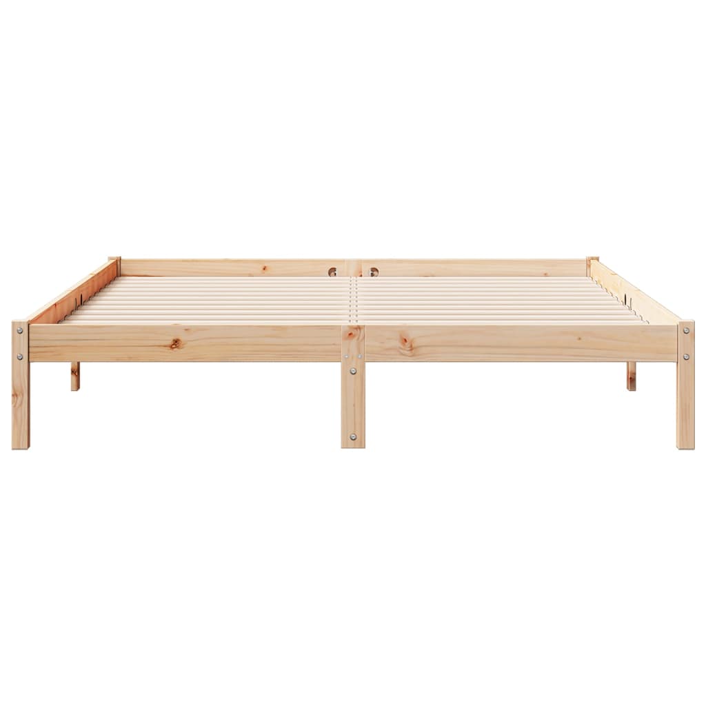 Solid Pine Extra Long Bed Frame 160x210 cm - No Mattress