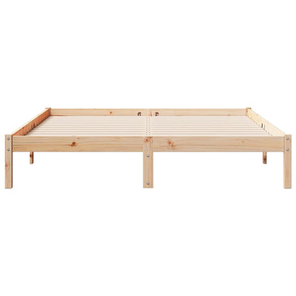 Solid Pine Extra Long Bed Frame 160x210 cm - No Mattress