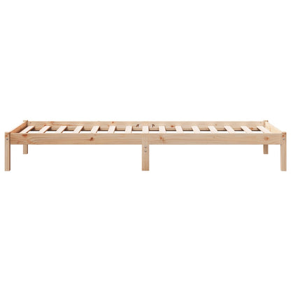 Solid Pine Extra Long Bed Frame 100x220 cm - No Mattress Included