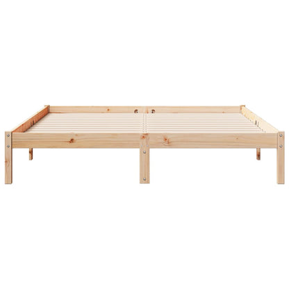 Solid Pine Extra Long Bed Frame 160x220 cm - No Mattress Included