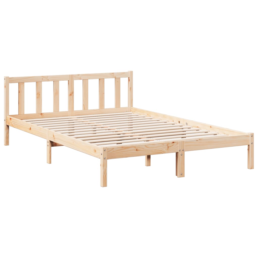 Solid Pine Extra Long Bed Frame 160x220 cm - No Mattress Included