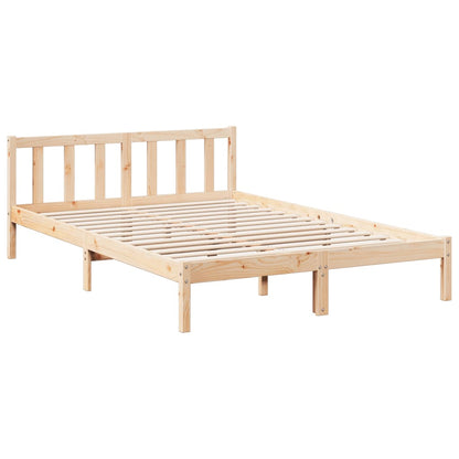 Solid Pine Extra Long Bed Frame 160x220 cm - No Mattress Included