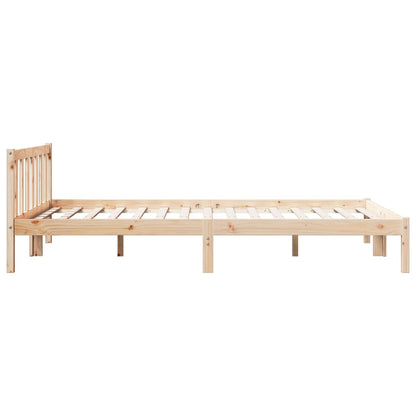 Solid Pine Extra Long Bed Frame 160x220 cm - No Mattress Included
