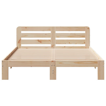 Solid Pine Bed Frame 120x200 cm - Durable Wooden Design