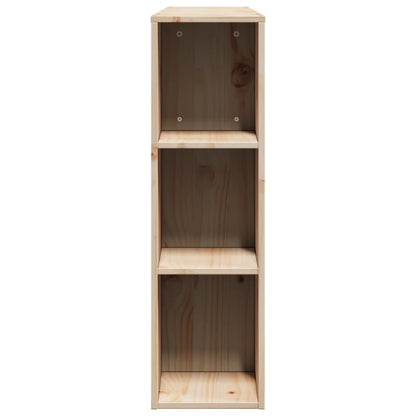 Solid Pine Headboard with Storage, 200cm - Natural Wood Finish