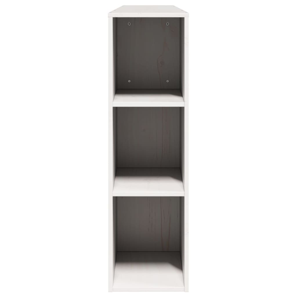 White Solid Pine Headboard with Storage, 200 cm