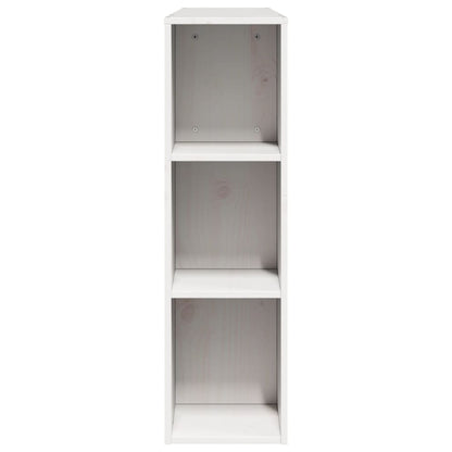 White Solid Wood Pine Headboard with Storage, 160 cm
