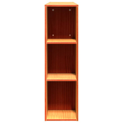 Solid Pine Headboard with Storage, Wax Brown 160cm