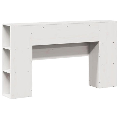 Solid Pine White Headboard with Storage, 150 cm - Stylish & Practical