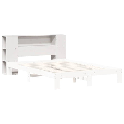 Solid Pine White Headboard with Storage, 150 cm - Stylish & Practical