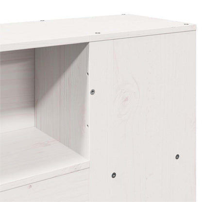Solid Pine White Headboard with Storage, 150 cm - Stylish & Practical