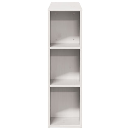 Solid Pine White Headboard with Storage - 100 cm