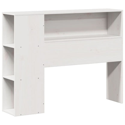 White Solid Pine Headboard with Storage, 75 cm