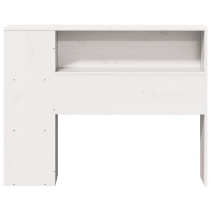 White Solid Pine Headboard with Storage, 75 cm