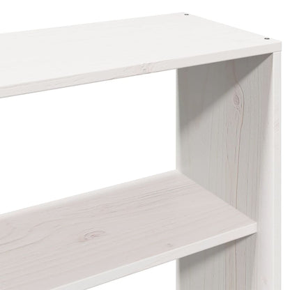 Solid Pine White Headboard with Storage, 200 cm Length