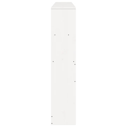 White Solid Pine Headboard with Storage, 180 cm - Stylish & Functional