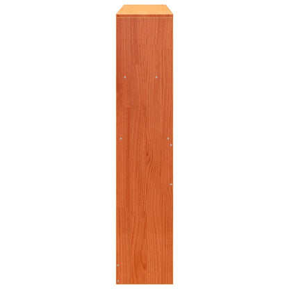 Solid Pine Headboard with Storage, Wax Brown, 150 cm