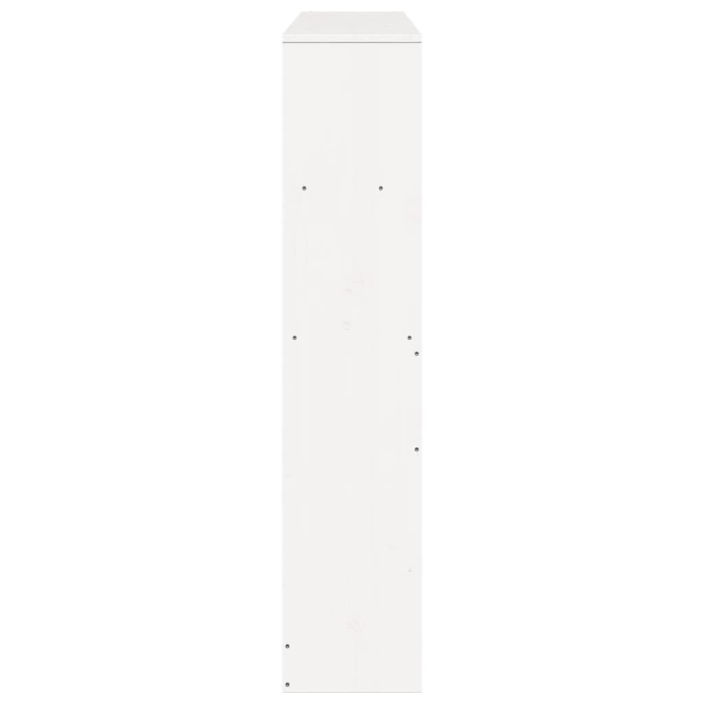 Solid Pine Headboard with Storage, White, 140 cm