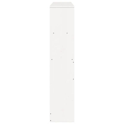Solid Pine Headboard with Storage, White, 140 cm