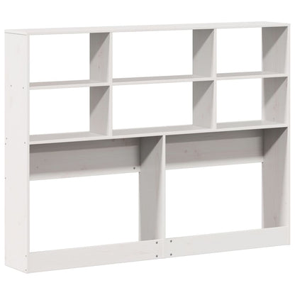 Solid Pine Headboard with Storage, White, 140 cm